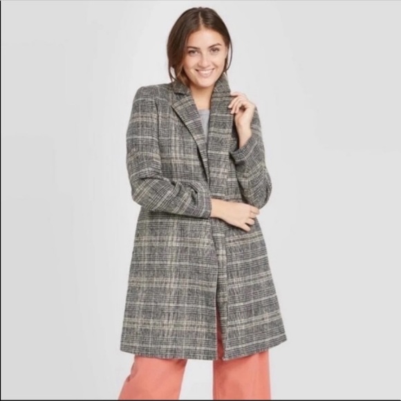 a new day Jackets & Blazers - A New Day Plaid Coat